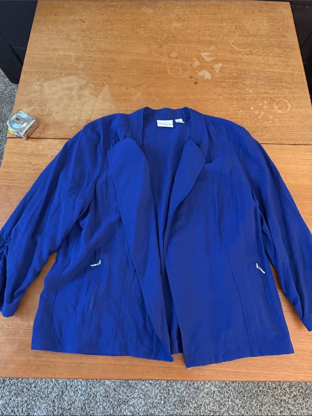Chico's Royal Blue Open-Front Blazer
